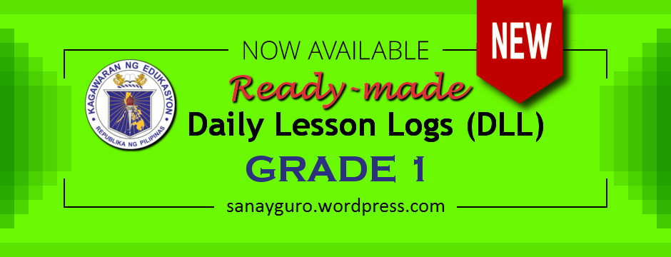 New! Ready-made Daily Lesson Log for Grade 1